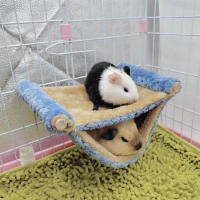Nido Colgante De Dos Capas Para Invierno Cálido Para Ratinos Y Cochinillos Saco De Dormir Hamaca Para Hamsters Mascotas - details 0