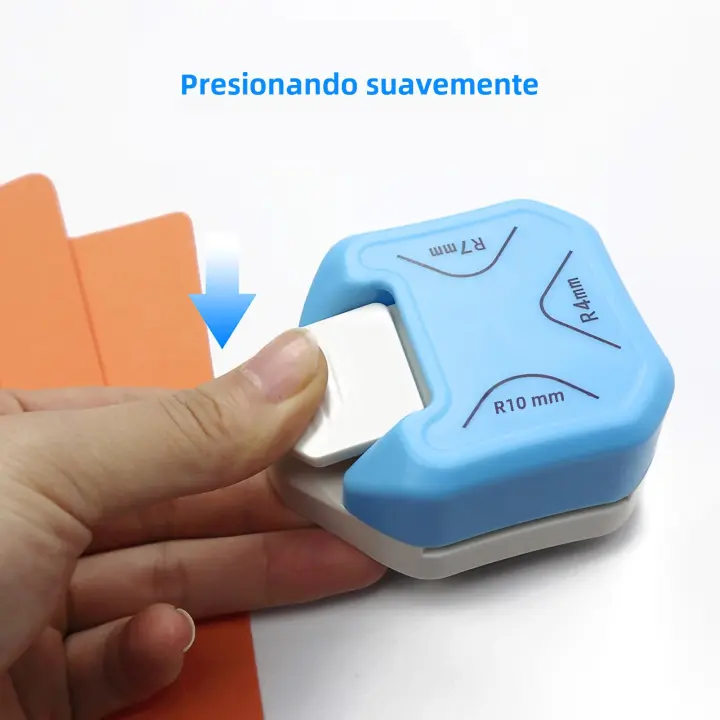 Punch Redondo Para Papel Y Fotografías 3 En 1 R4/R7/R10mm Trimmer Cortador De Esquinas Para Manualidades Y Scrapbooking - 1