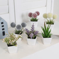 1SET De 6PC Mini Plantas Artificiales Bonsái Para Decoración De Hogar Oficina Restaurante Tienda Escritorio Estante - details 0