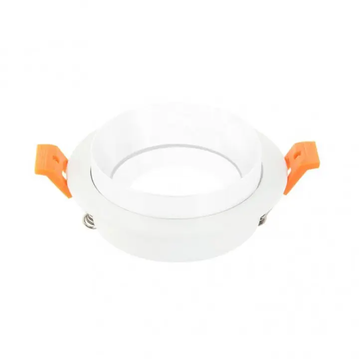 FABRILAMP FAB 14358RE01 | Empotrable Orient.son Doong 1xgu10 Redondo Blanco 1,5x9,2x9,2 Cm 8 De Corte.c/portalampara - Alta Calidad - 1