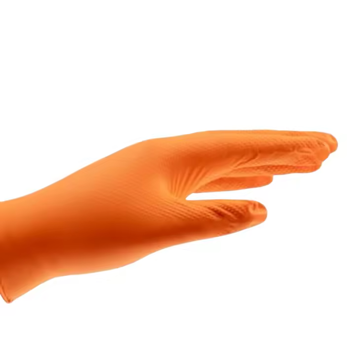 Guantes de Nitrilo Diamantado Desechables - Würth - 50uds - Certificado Riesgos Complejos, Resistente a Hidrocarburos - 1