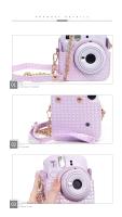 Set De Bolsos Tejidos Coloridos Para Instax Mini 12 Funda Portátil De PU Con Correa De Hombro Kit De Álbum Accesorios Para Cámara Instantánea - details 0
