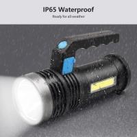 LED recargable por USB interior, superbrilliant, con ASA y Luz DE TRABAJO COB, 4 Modos de iluminación, resistente al Agua, ideal para camping. [Clase Energética A] - details 0