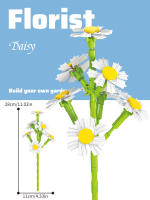 Bouquet De Rosas Eternas En Bloques Micro Para Decoración De Escritorio Juguete De Puzzle Para Niños Entre 6 Y 12 Años Material ABS - details 7
