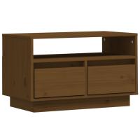 vidaXL Mueble de TV madera maciza de pino miel 60x35x37 cm, Mueble de Salon, Mueble TV, Mueble TV salon, Mesa de TV, Mueble tele - details 0