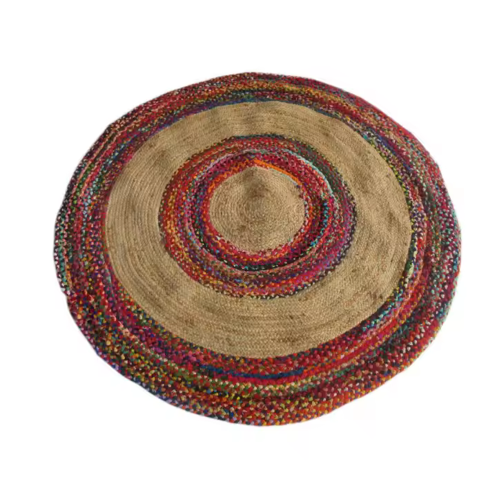 ALFOMBRA ALGODON JUTE 160X160 000 GR. CHINDI TX199853 - 1