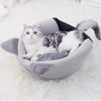 Cama Para Gato Cueva Lavable Cama Para Mascotas Plegable Con Removible Medio Calor Para Gatos Pequeños Y Perros Pequeños - details 8