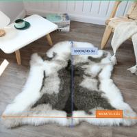 Carpete De Peluche De Reindeer Falso Máquina Lavable Minimalista Moderna Para Dormitorio Alfombra De Suelo Matriz De Animal Falso Manta De Cama - details 5
