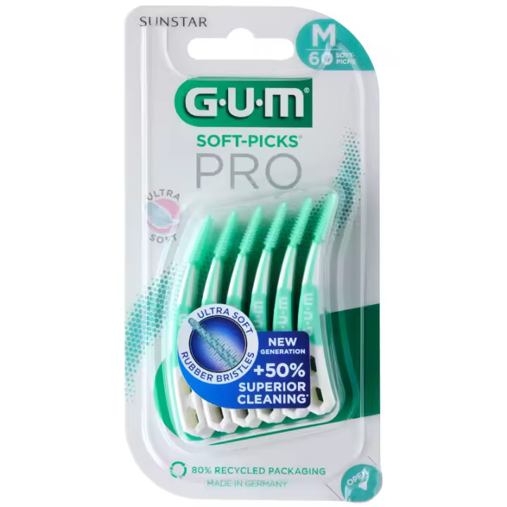 GUM SOFT PICKS PRO MEDIUM 60 UNIDADES - 1