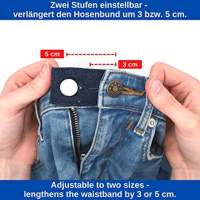 Extensor de cinturón para jeans y pantalones, juego de 3, extensor de cintura hasta - details 3