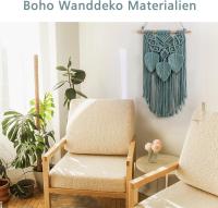 Macrame tapiz de pared estilo bohemio tapiz tejido a mano, Driftwood Macrame colgante de pared para apartamento dormitorio ornamento artesanía regalo - details 0