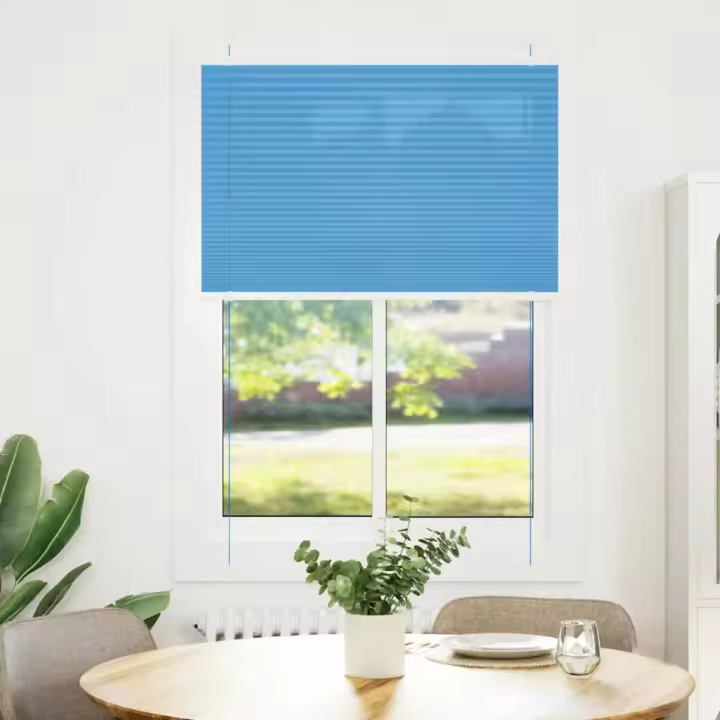 Estor Plisado azul 85x100 cm Tela Ancho 84,4 cm Poliéster - 1