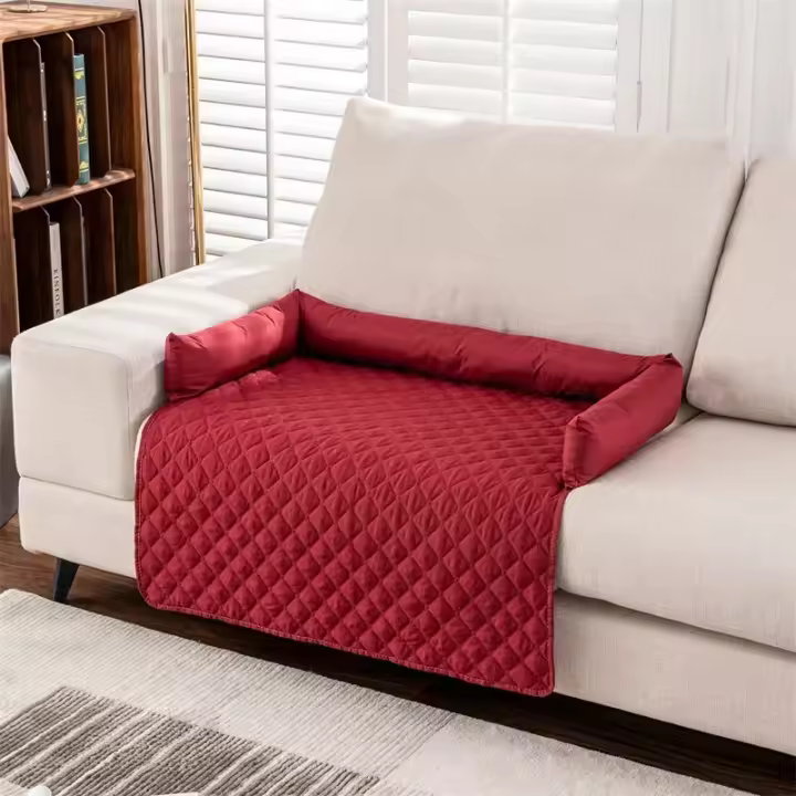 Protector De Sofá Para Mascotas Impermeable Antideslizante Tapete Cuadros Adecuado Para Perros Y Gatos Lavable Para Sala De Estar Accesorio Para Mascotas - 1