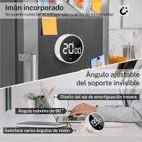 Temporizador de Cocina Digital, Magnético Cronómetro Temporizador, Smart Timer con Pantalla LED, 2 Niveles de Brillo, 3 Niveles de Volumen para Fitness Hornear Estudiar - details 3