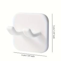 Organizador De Baño Multifuncional Para Cuchillas Y Enchufes 3pcs Fácil Instalación Soporte De Pared Sin Perforar Para Cabellos Y Barba - details 2