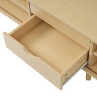 Muela TV Salón con Almacén + Mesa Redonda MDF Grano de Madera 2 cajas, capacidad de carga 30KG Dimensiones 175x40x42cm - details 6