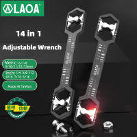 Llave De Hexágono Ajustable LAOA 14 En 1 Multifuncional Métrica/Inch Aleación De Acero Diseño De Doble Cabeza - details 3