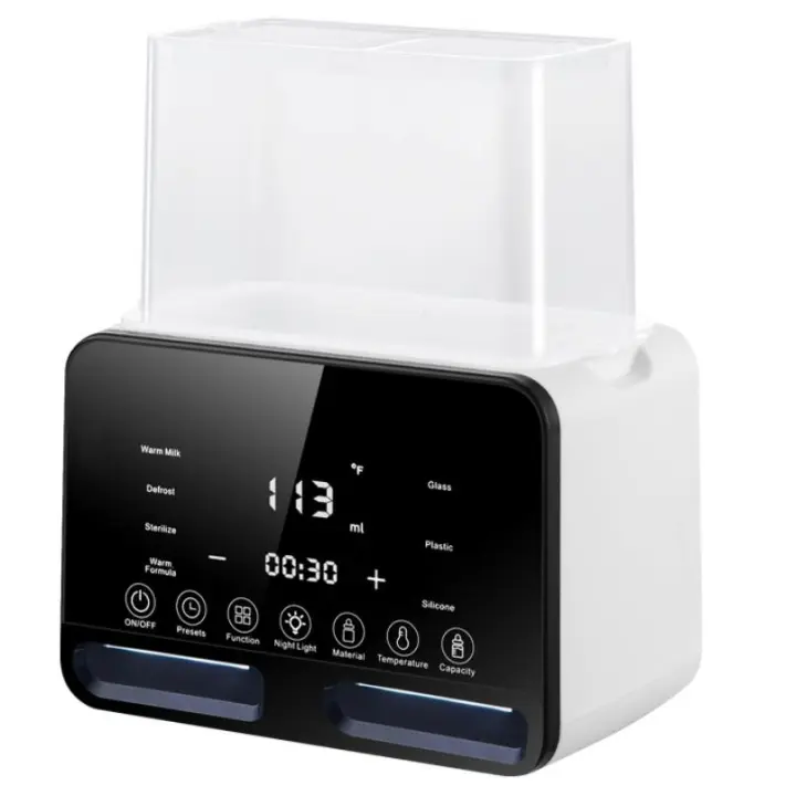 Calientabiberones gl | Esterilizador de biberones | Calentador y descongelador rápido 8 en 1 con pantalla de control preciso de la temperatura para la leche materna | 48 horas de temperatura constante SO - 1