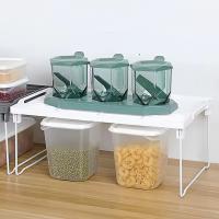 Juego de 2 Estantes Plegables ,Multiuso, Estanteria de Almacenamiento, Estanteria Baño, Apilable, Estanteria Organizador Cocina ,Armario, Encimera ,Oficina, en color Blanco  38,5 x 13,5 x 17 cm - details 2