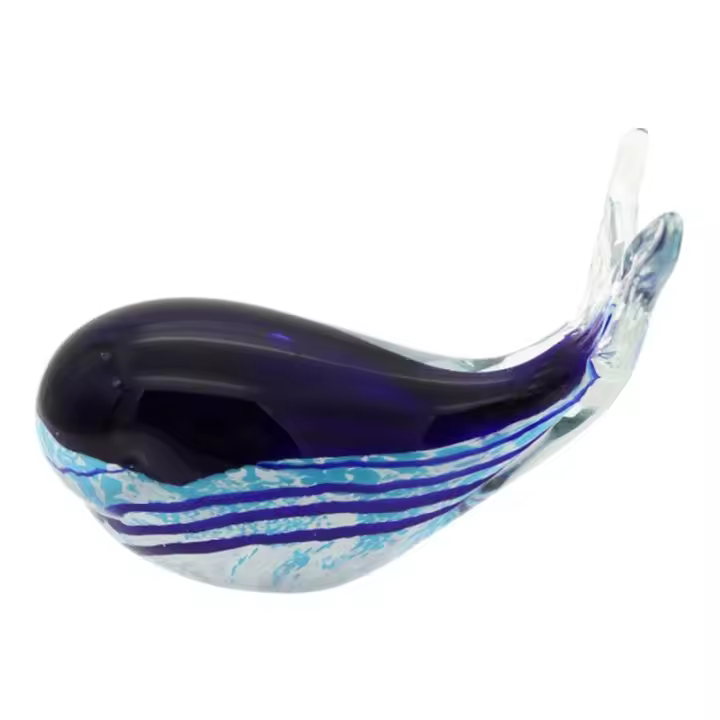 Signes Grimalt ORIGEN Home Decor Pisapapel Ballena | Pisapapeles de Cristal | Decoración Elegante para Hogar y Oficina 33020 - 1