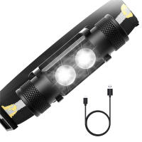 Linterna Frontal H25S 18650 Con Doble LED Luminus SST40 1200lm Recargable Por USB Luz Impermeable Para Pesca Y Trabajo Nocturno - details 0