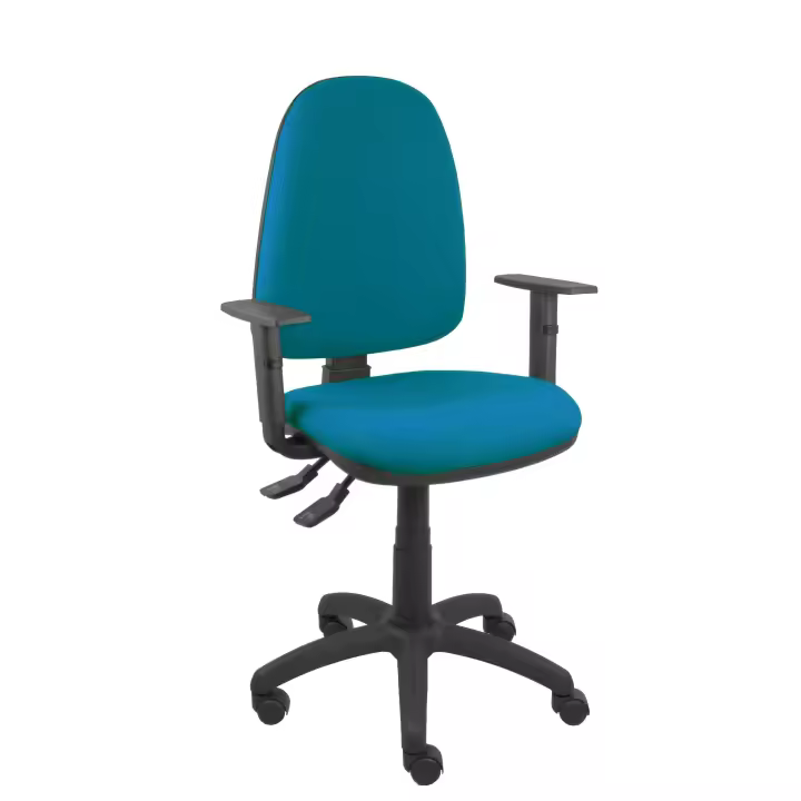 Silla Ayna S bali verde petróleo con brazos regulables - 1