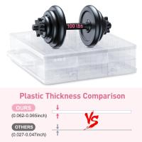 Organizador Portátil De Esmaltes De Uñas Doble Cara Transparente Soporte Para Muestrarios De Esmaltes De Uñas - details 1
