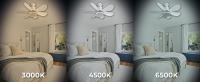 LED ATOMANT Ventilador de Techo con Luz LED y Mando a Distancia, 30W E27, Silencioso, Regulable en Color y Velocidad - details 4