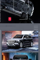 Coche De Escala Diecast Benz GLS 600 SUV 1:24 Con Sonido Y Luz Vehículo De Off-Road De Metal Para Colección Juguete Para Niños - details 13