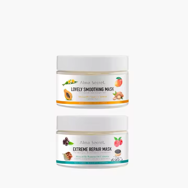 Pack 2 Mascarilla Capilar - Lovely & Extreme Hair Pack - Alma Secret - Un pack ideal para cuidar los cabellos lisos. - 1