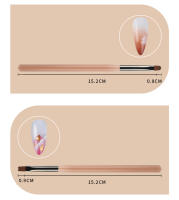 9PCS Cepillos De Uñas Acrílicos Con Efecto De Gradiente Y Florido Herramientas De Pintura Y Manicura Para Uñas UV Gel Liner Dibujo Y Pincel Combos - details 7