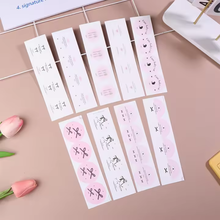 Etiquetas Adhesivas De Lazo De Ballet Para Decoración Y Embalaje DIY 36 Pcs Etiquetas Redondas Autocolantes De Cinta De Lazo - 1