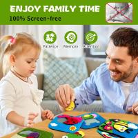 Libro Ocupado Montessori Para Niños Con Animales De Color Y Forma Educación Temprana Juguetes De Motricidad Fina Libro Quieto De Giraffa - details 11