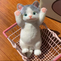 Juguete De Mano De Gato Grande En Silicona Suave Para Alivio Del Estrés Regalo Para Niños Y Adultos Figura De Gato Mochi - details 8