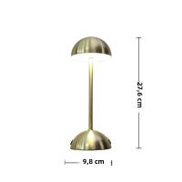 Lámpara De Mesa LED Recargable Táctil Con 3 Colores De Iluminación Para Decoración De Restaurante Bar Room Luz Nocturna USB - details 3