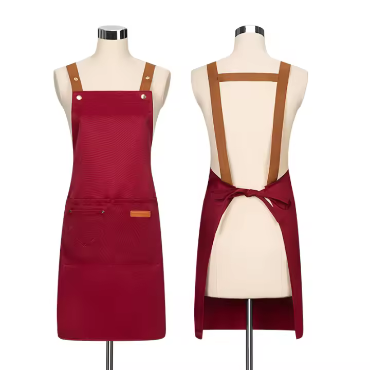 Aguas Repellente Del Apron De Cocina Unisex Con Bolsillos Para Trabajo Limpieza Restaurante Waiter Apron De Florista Tienda De Té En Bolsa Pinafore - 1