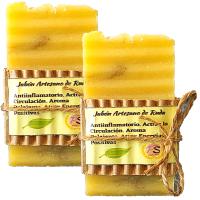 Cuidado Facial. 5 Jabones Artesanos Naturales. PumarShop Cinnia Naura. Pack Ahorro con Jabones de Arcilla Roja, Té Verde, Lavanda,  Argán y Ruda. Hechos a mano. Apto Veganos. 🛑 [en caso de falta de stock de alguno, se sustituirá por otro similar] - details 2