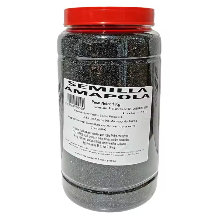 Semilla de Amapola 1 Kg - Semillas de Adormidera - Pelluz - 1