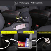Soporte Central Para Coche Hyundai Getz Accesorios De Coche Caja De Almacenamiento Dedicada Material PU Cuero / Plástico ABS - details 5