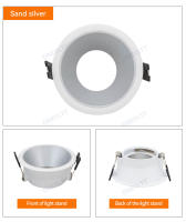 Spotlight LED MR16 Module En Color Blanco Y Negro Instalación Enclavada En Aluminio Redondo Gu10 Foco Bajo Para Decoración De Habitaciones - details 9