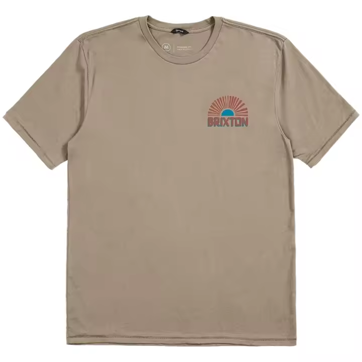 Camiseta de Manga Corta Brixton Fairview para hombre en color marron - 1