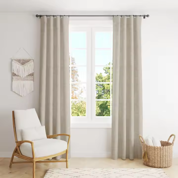 SANSY - CORTINA CON OJALES RUNA NATURAL POLIESTER FABRICADO EN ESPAÑA - 1