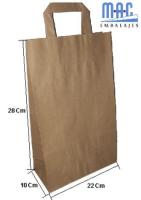 MAC EMBALAJES Bolsa de papel kraft liso 22+10X28 (Pack 100 Unds.) 100% reciclables y respetuosas con el medioambiente - details 0