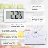Termómetro Digital Para El Hogar Con Alarma De Hielo Medidor De Temperatura Para Nevera Y Congelador Pared Y Soporte Incluido Batería De Botón Incluida - details 4