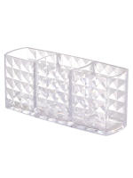 Organizador De Maquillaje Transparente De Acrílico Porta Pinceles Y Labiales Reutilizable Contenedor De Escritorio Caja De Almacenamiento Para Cosméticos - details 7