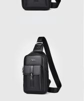 Bolsa De Hombro Para Hombre En Cuero Multi-funcional Deportiva Impermeable Para Correr Y Entrenar Bolsa Mensajera De Viaje Cruzable - details 19