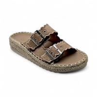 Calzados soraia, Sandalias con Plataforma de Yute y Doble Hebilla, Chanclas con Plataforma de Esparto y Tiras Festoneadas, Calzado Casual con Plataforma de Yute y Diseño Cómodo Liso Bohemio - details 10