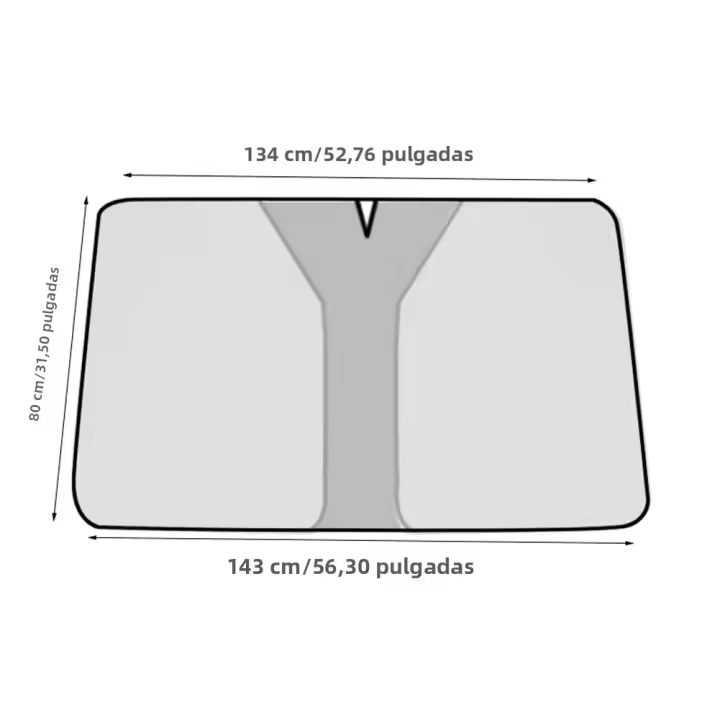 Visera De Coche En Titanio Plata Opaca Con Protección Solar Aislante De Calor Antirreflectante Para SUV Y Vehículos - 1
