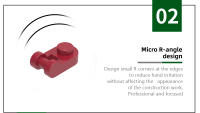 Wange 120Pcs Bloques Redondos 1x1 Con Mango Y Barra Accesorios De Color Compatible Con Bloques De Construcción DIY Para Niños - details 5
