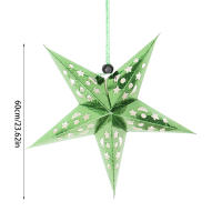 Estrella De Papel Para Decoración Navideña De 24 Pulgadas Lámpara De Árbol De Navidad 3D Colgante De Estrella De Ceilings - details 7